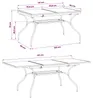 vidaXL Ausziehbarer Mesh Esstisch Anthrazit 212 x 90 x 76 Produktbild-Vorschau 8