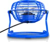 A blue desk fan with a white fan blade. Náhled obrázku produktu