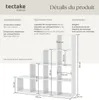 Bibliothèque Talisa avec 10 compartiments ouverts, design Voir les images du produit 6