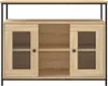 vidaXL Příborník Sonoma Dub 100x35x80 cm výrobek ze dřeva Náhled obrázku produktu 6
