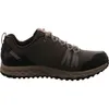 A side view of a single gray men's athletic shoe against a white background. Voir les images du produit