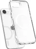 A clear phone case is shown in front of a phone. Produktbild-Vorschau