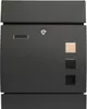 A front view of a dark gray mailbox. Produktbild-Vorschau
