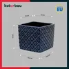 KOTARBAU® Keramik Blumentopf quadratisch Vintage Kobaltblau Produktbild-Vorschau 7