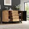 Sweiko 120x38x75cm Wohnzimmer Sideboard,Hohldesign Schrank Produktbild-Vorschau 5
