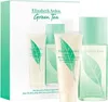 A gift set of Elizabeth Arden Green Tea products, including Eau de Toilette and body cream, displayed in its packaging. Produktbild-Vorschau