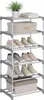 WOLTU Schuhregal schmal 6 Ebenen, Metall, für 12 Paar Produktbild-Vorschau 1