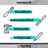 TECPO Steckschlüssel Satz Zwölfkant 1/2" SW 8-36mm Produktbild-Vorschau 4