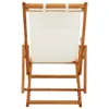 vidaXL Klappbarer Strandstuhl Eukalyptus Massivholz und Produktbild-Vorschau 4