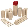 WELLGRO Premium XL Kubb Spiel aus Holz für 2-12 Spieler – Produktbild-Vorschau 3