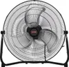 A black industrial floor fan. Voir les images du produit
