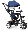 4 in 1 Baby-Dreirad Kinderdreirad Lenkstange Fahrrad Baby Produktbild-Vorschau 1
