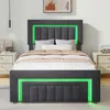 okwish Polsterbett 90x190 Jugendbett mit LED Produktbild-Vorschau 4