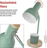 Stolní lampa POPPY na žárovku E27, zelená Voir les images du produit