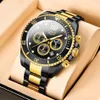 LIGE UG-23707 Herrenuhr Schwarz/Gold - Stilvoll & Robust Produktbild-Vorschau 3