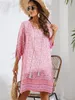 ASKSA Femme Robe tunique bohème Robe de plage Robe d'été Voir les images du produit 2