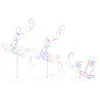 Three illuminated reindeer figures and a sleigh. Produktbild-Vorschau