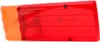 A car tail light assembly, split into orange and red sections, is shown against a white background. Produktbild-Vorschau