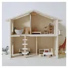 Buxibo Puppenhaus aus Holz – Kinderhaus für Puppen mit Produktbild-Vorschau 2