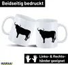 Huuraa Kaffeetasse Stier Bulle Silhouette 330ml Weiß Produktbild-Vorschau 2