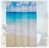 Relaxdays Tenda da doccia "Sandstrand", 180x200, antimuffa, Anteprima dell’immagine prodotto 1