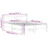 Design Massivholzbett Wachsbraun 140x190 cm Kiefer, Produktbild-Vorschau 9
