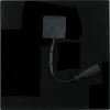 A black square with a black electrical component attached by a black wire. Produktbild-Vorschau