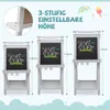 COSTWAY Tablica dla dzieci dwustronna, sztaluga składana o Podgląd zdjęcia produktu 4