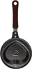 A top-down view of a heart-shaped mini frying pan with a dark brown handle, isolated on a white background. Náhľad obrázku produktu