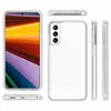 Multiple views of a clear phone case for a Samsung Galaxy S22 Plus, displayed on a white background. Produktbild-Vorschau