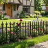 COSTWAY, 10 stuks decoratieve tuinhekken, metalen Productafbeelding-voorbeeld 2