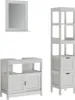 Badmöbel-Set Vicco Vilda Weiß 3 Teile, Model 56277 Produktbild-Vorschau 1