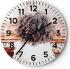 Wanduhr - Rund - Glasuhr - Kind Klavier Aquarell - 40x40cm Produktbild-Vorschau 1