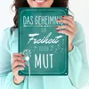 Das Geheimnis der Freiheit ist der Mut Metallschild XL in Produktbild-Vorschau 3