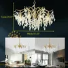 9-ramenný moderní LED křišťálový zavěšený lustr Stropní Náhled obrázku produktu 5