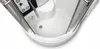A top-down view of a white hydromassage shower cabin with silver metal accents. Anteprima dell’immagine prodotto