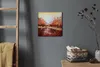 Coloray Uhr auf Leinwand 30x30 cm Wand Uhr Dekoration Produktbild-Vorschau 4