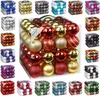 64x Kunststoff Christbaumkugeln Ø 6cm Kugel Box Glanz Produktbild-Vorschau 3
