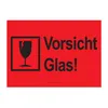PRICARO Umzugsaufkleber "Vorsicht Glas" rot, A6, 15 Stück Produktbild-Vorschau 1