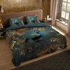 Duvet cover Pure 135x200 + 1* 80x80 cm - peacock with Produktbild-Vorschau 2