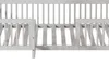 A close-up, overhead view of a white wooden children's bed frame. Anteprima dell’immagine prodotto