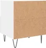 vidaXL Nachttisch Weiß 40x35x47,5 cm Holzwerkstoff Produktbild-Vorschau 6