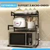 Fleau Home - Étagère réglable en métal pour micro-ondes - Voir les images du produit 7