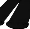 KMISSO Mädchen Strumpfhose Unifarben mit Muster Schwarz Produktbild-Vorschau 2
