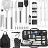 Grillzubehör-Set 30-tlg. – BBQ Tools mit Zange, Spachtel, Produktbild-Vorschau 1