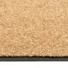 vidaXL Fußmatte Waschbar Creme 60x90 cm Produktbild-Vorschau 2