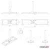 PremiumX DELUXE X130-48 Dachsparrenhalter 130cm SAT Mast Produktbild-Vorschau 7