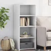vidaXL Highboard White 50x41x124 cm Materiál na bázi dřeva Náhled obrázku produktu 1