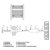Wspornik LuxeBath do grzejników łazienkowych, biały, do Podgląd zdjęcia produktu 2