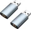 USB auf 3,5mm Aux Stereo Adapter 2stk– USB auf 3,5mm Aux Produktbild-Vorschau 1